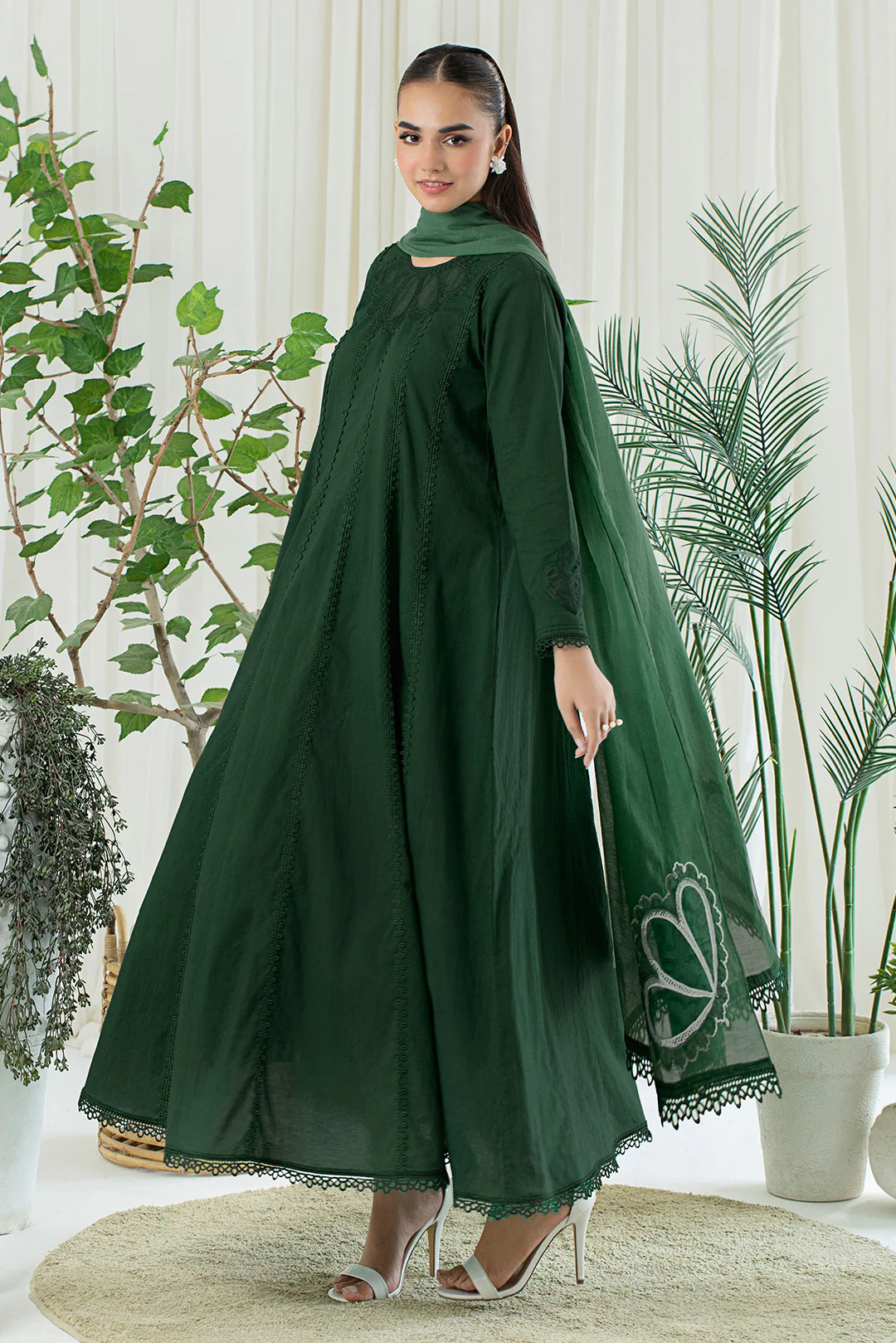 2 Piece - Embroidered Lawn Suit P001135 - Image 3