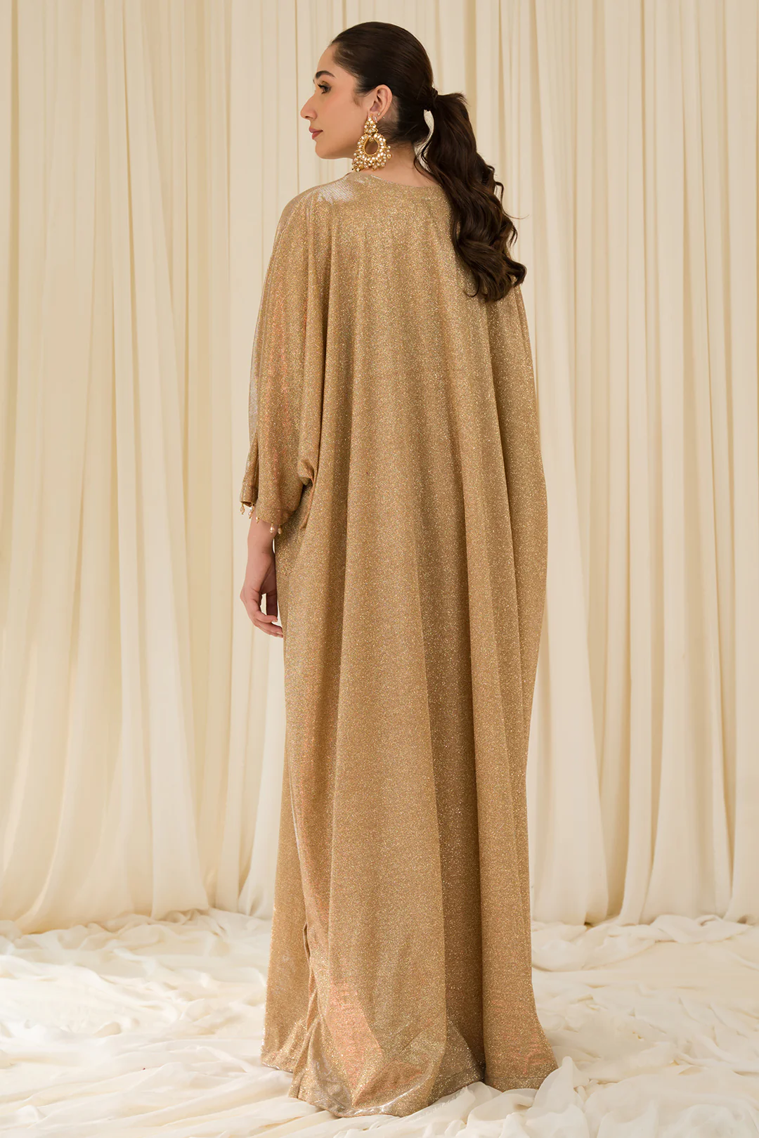 1 Piece - Embroidered Shimmer Jersey Shirt L0954 - Image 4