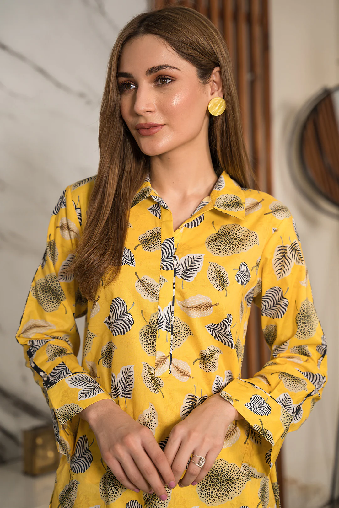 2 Piece - Digital Printed Lawn Suit P0814 - Image 4