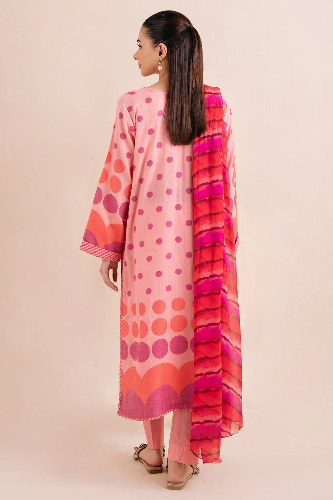 2 Piece - Digital Printed Jacquard Suit P1085 - Image 3