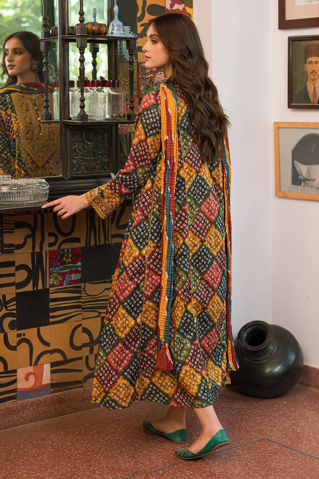 2 Piece - Embroidered Digital Printed Lawn Suit P0624B - Image 4