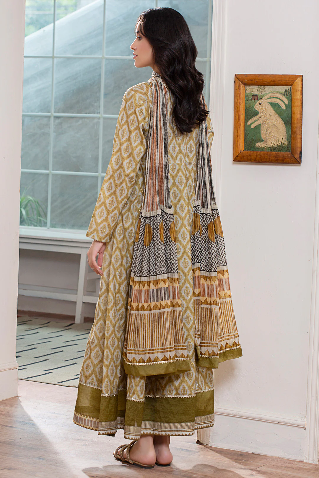 2 Piece - Embroidered Digital Printed Lawn Suit USP0859 - Image 5