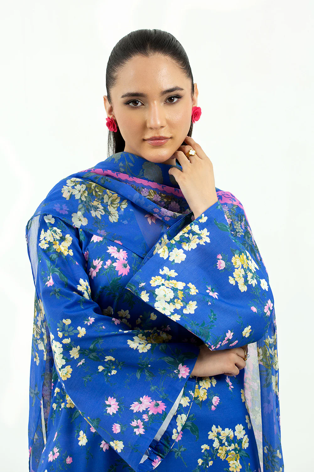 3 Piece - Digital Printed Lawn Suit P001211 - Image 4