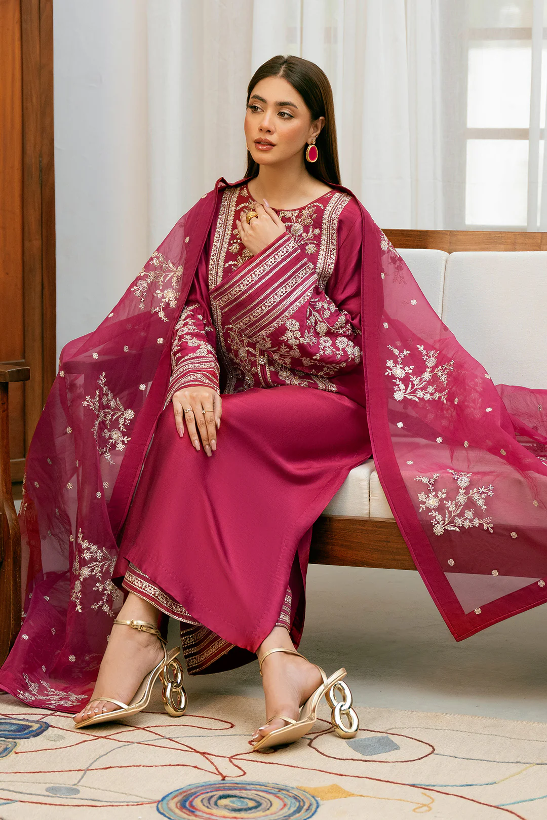 3 Piece - Premium Silk Suit LFP1114 - Image 3