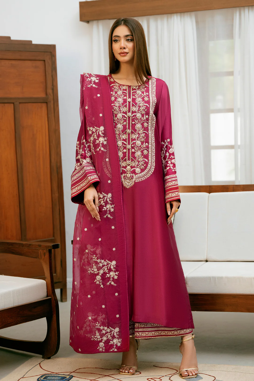3 Piece - Premium Silk Suit LFP1114 - Image 5