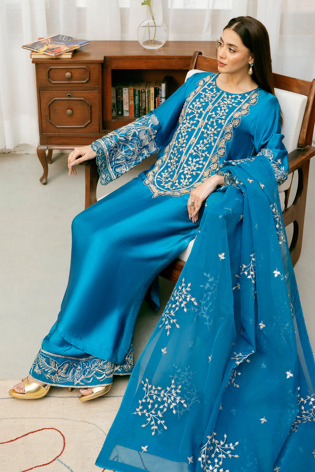 3 Piece - Premium Silk Suit LFP1115 - Image 3